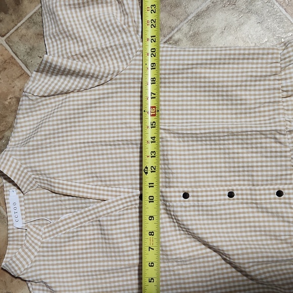 CCTOO Women's Yellow  Button-Down Dress Size L. - Picture 9 of 13